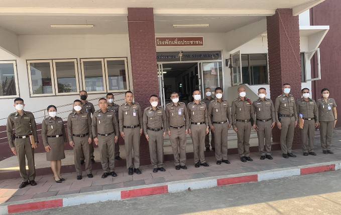 ตรวจราชการการปฏิบัติงานตามนโยบายการบริหารราชการของ ตร. สภ.นาอิน