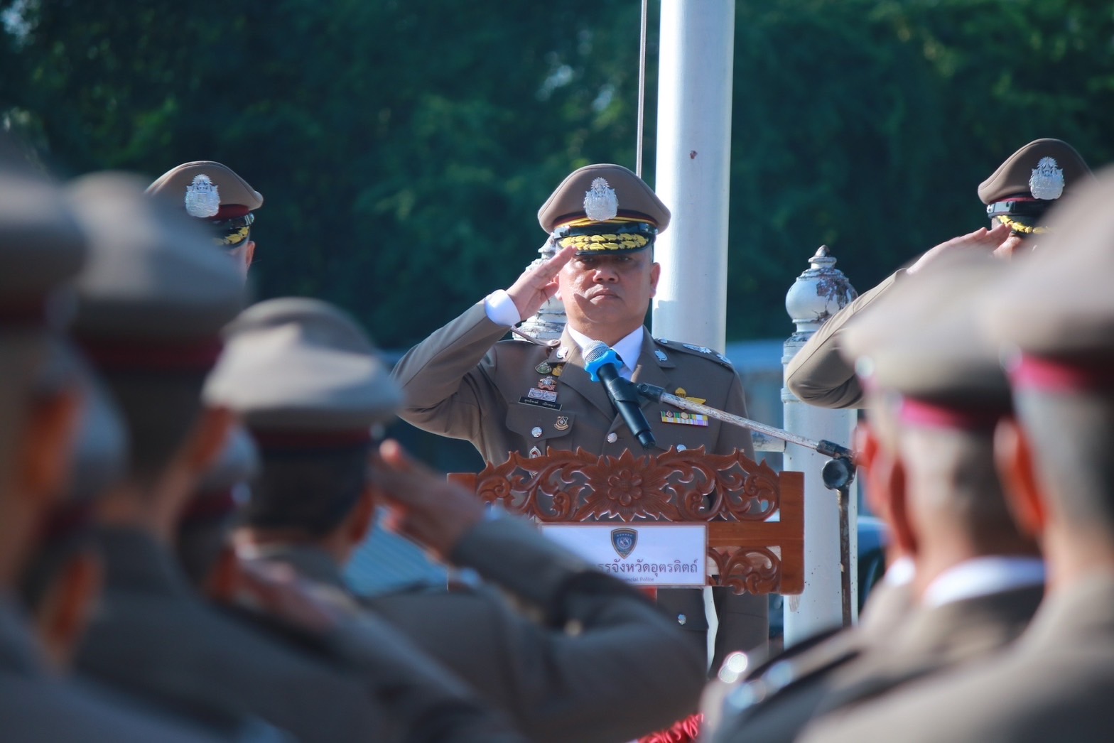 พิธีอ่านสาร ของ พล.ต.อ.ต่อศักดิ์ สุขวิมล ผบ.ตร. เนื่องในวันตำรวจ ประจำปี 2566