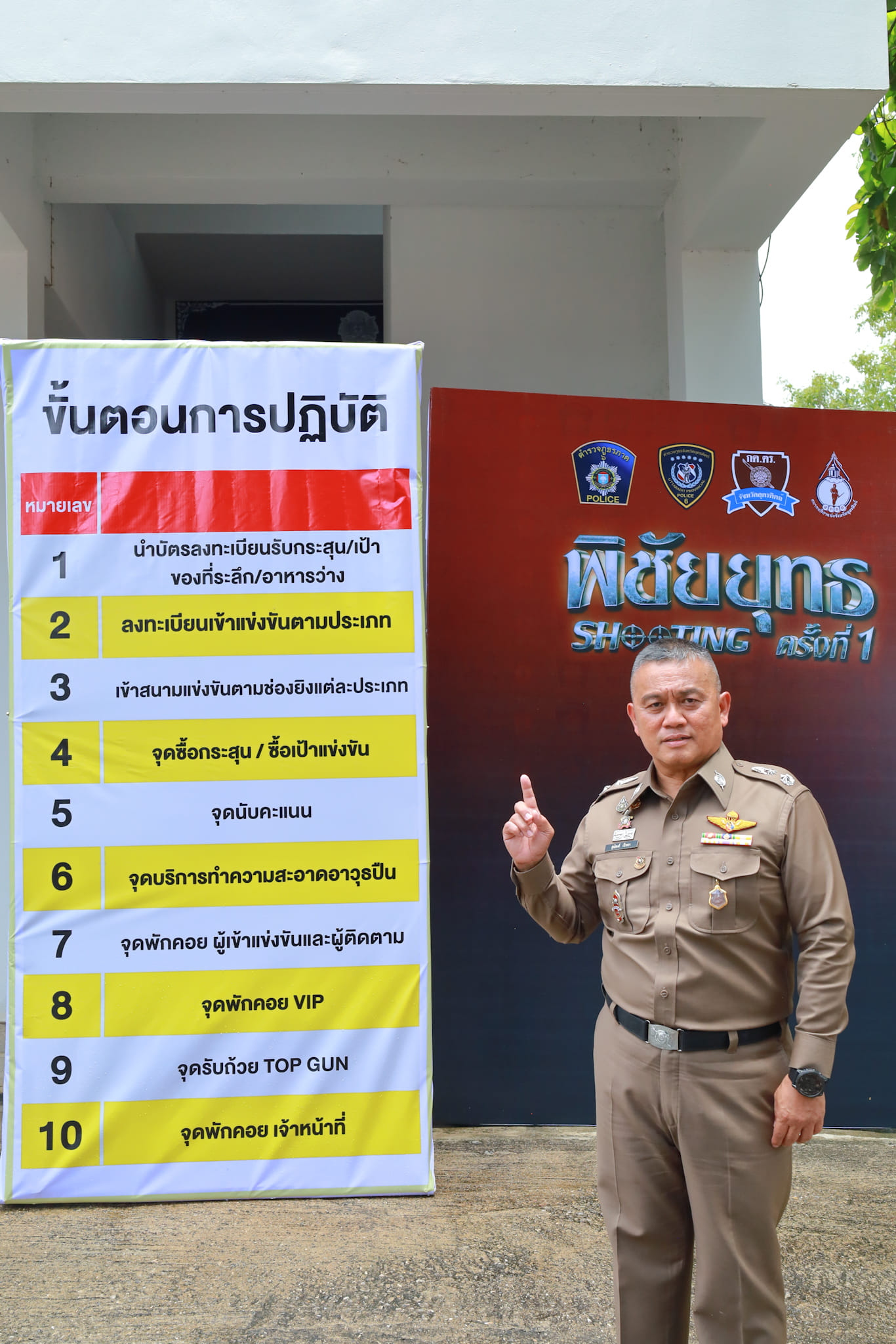 ขั้นตอนการลงทะเบียนการแข่งขันยิงปืนการกุศล พิชัยยุทธ Shooting ครั้งที่ 1